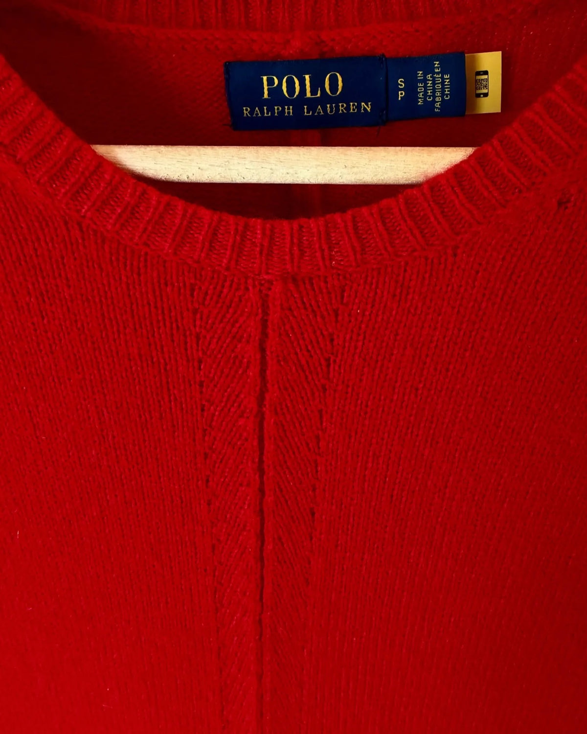 Ullkjole fra Polo Ralph Lauren, rød, str S.