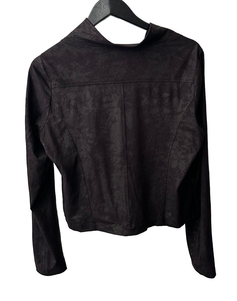 Tynn jakke i bikerstil