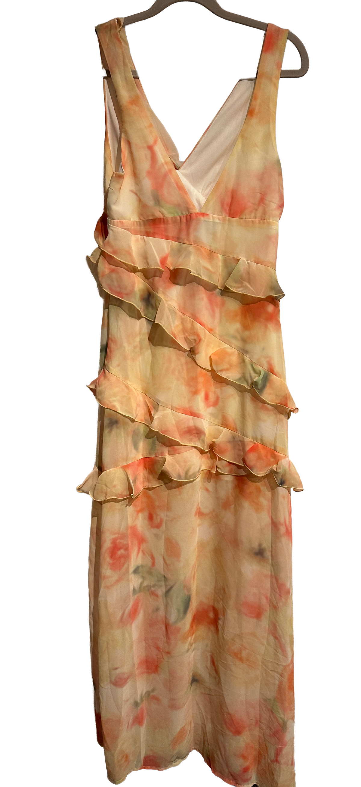 Lang romantisk kjole – Gina Tricot