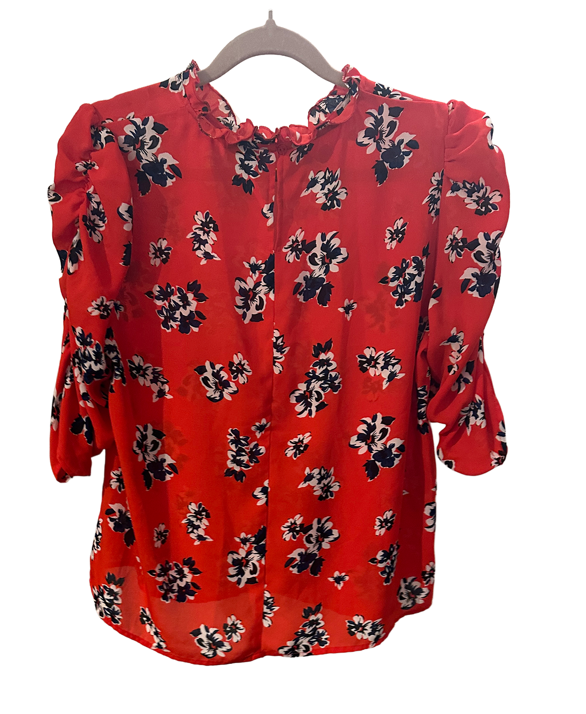 Bluse med korte ermer