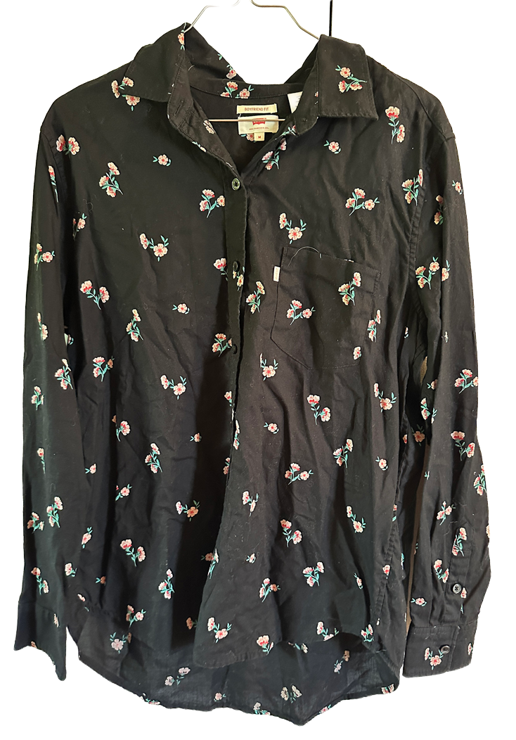 Levi`s skjorte med blomster