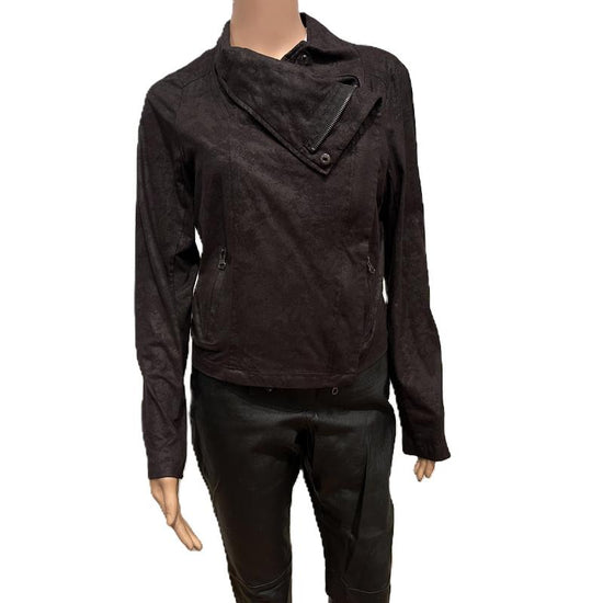 Tynn jakke i bikerstil