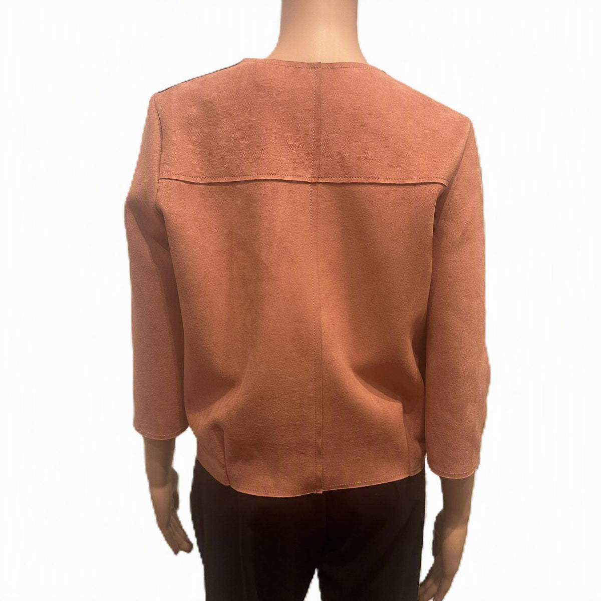 Topp i fake semsket skinn fra Zara