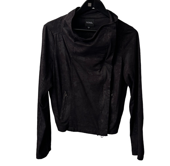 Tynn jakke i bikerstil