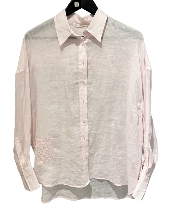 Lys rosa linbluse fra Interdee