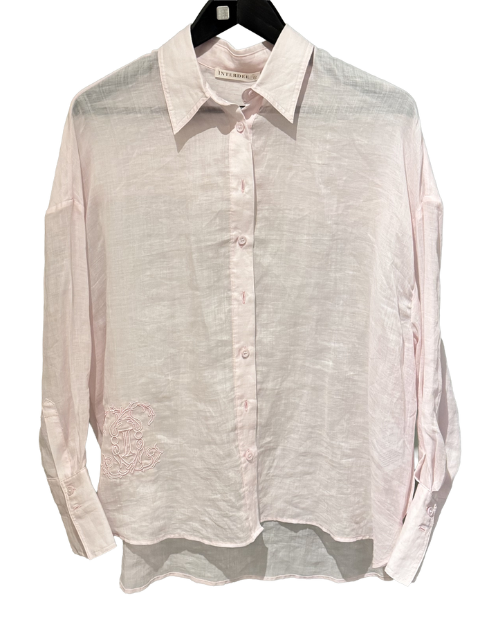 Lys rosa linbluse fra Interdee