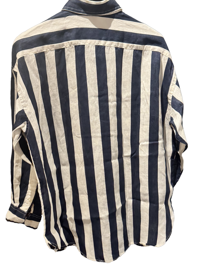 Stripete linskjorte fra H&M