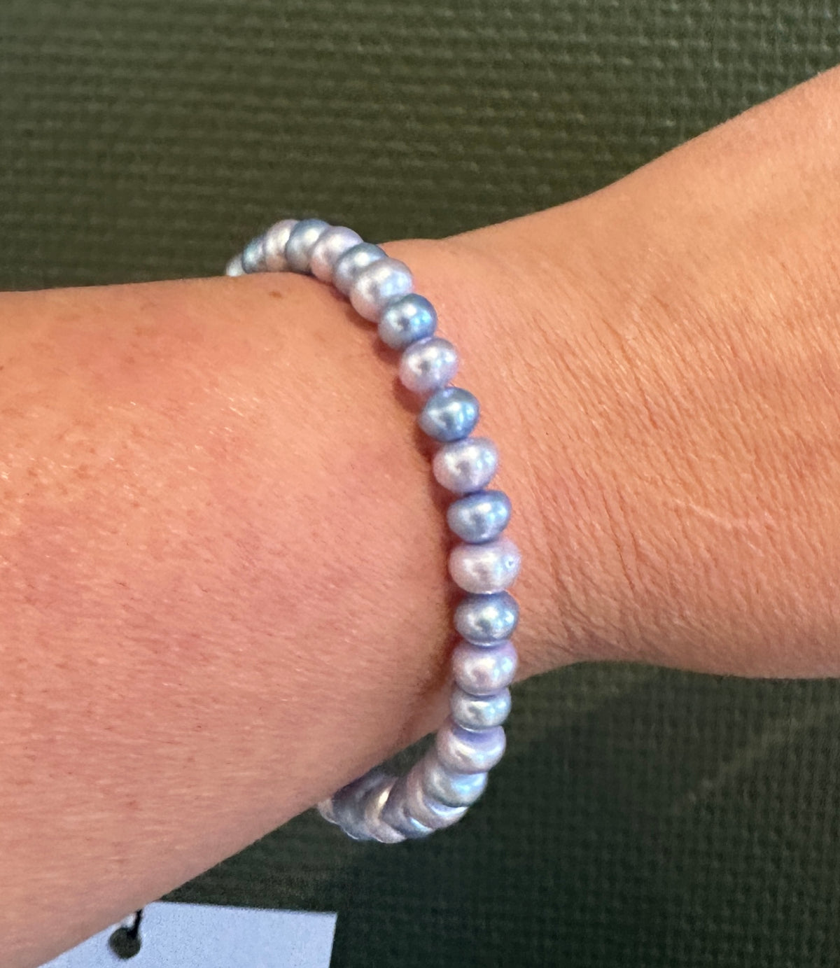 Armbånd med blå perler