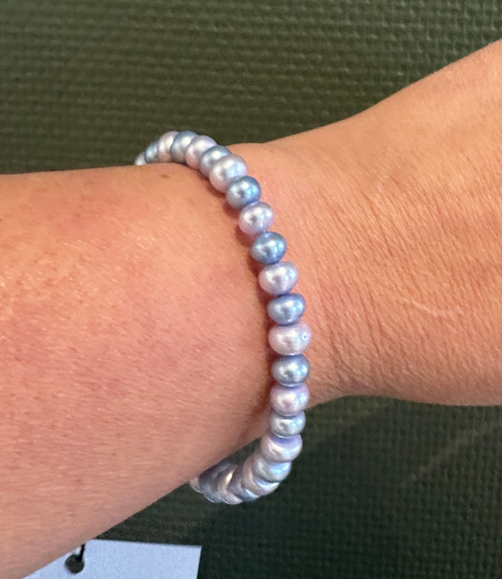 Armbånd med blå perler