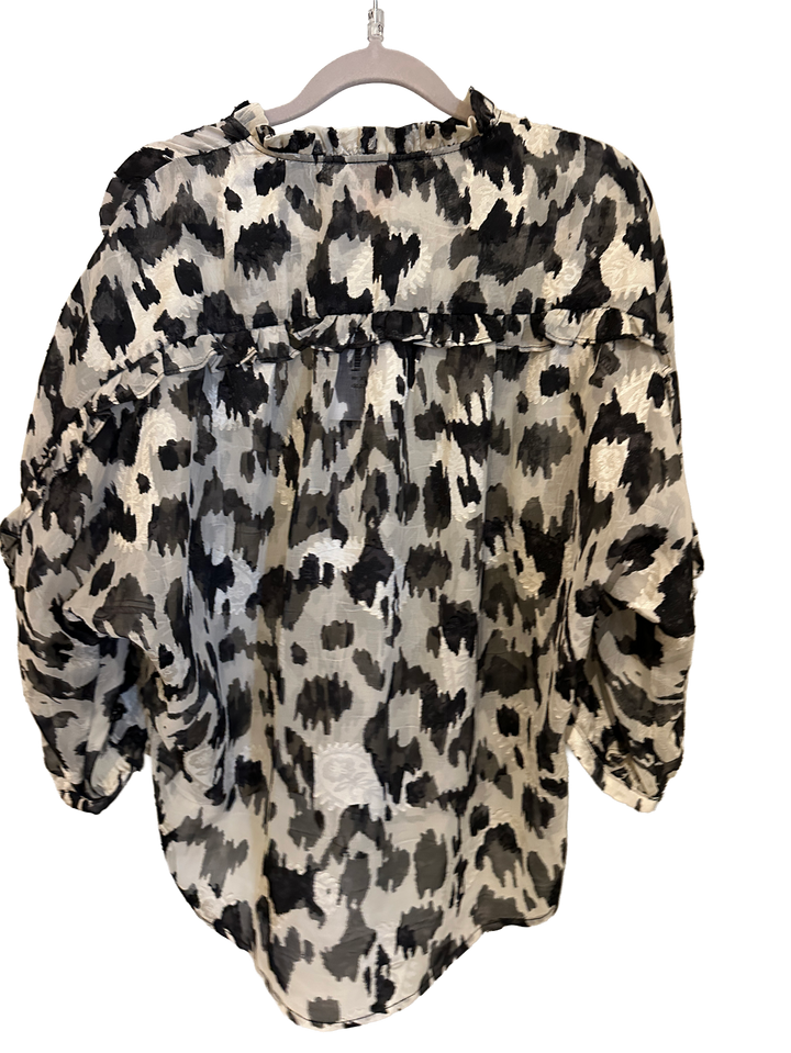 Mønstret bluse – Gossia