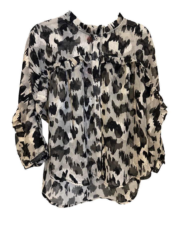 Mønstret bluse – Gossia