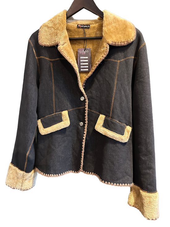Jakke i denim-look
