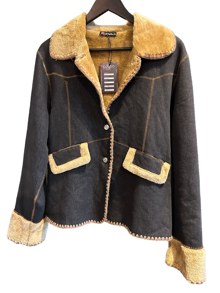 Jakke i denim-look