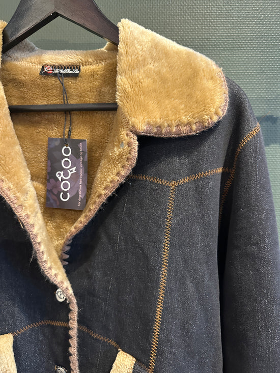 Jakke i denim-look