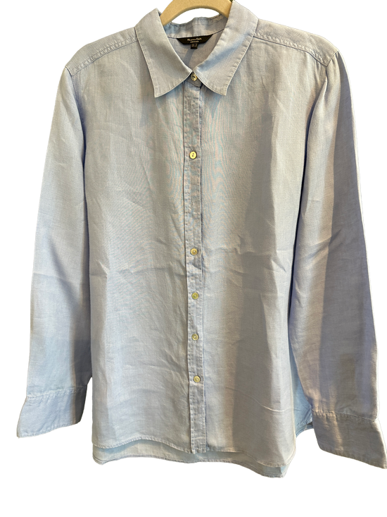 Massimo Dutti lyseblå skjorte