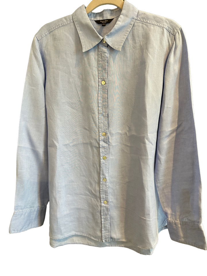 Massimo Dutti lyseblå skjorte