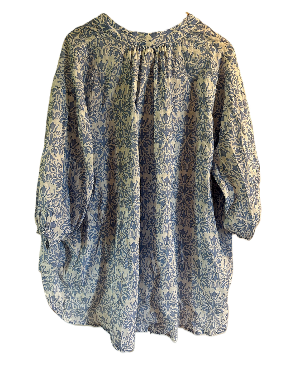 Mønstret bluse i bomull