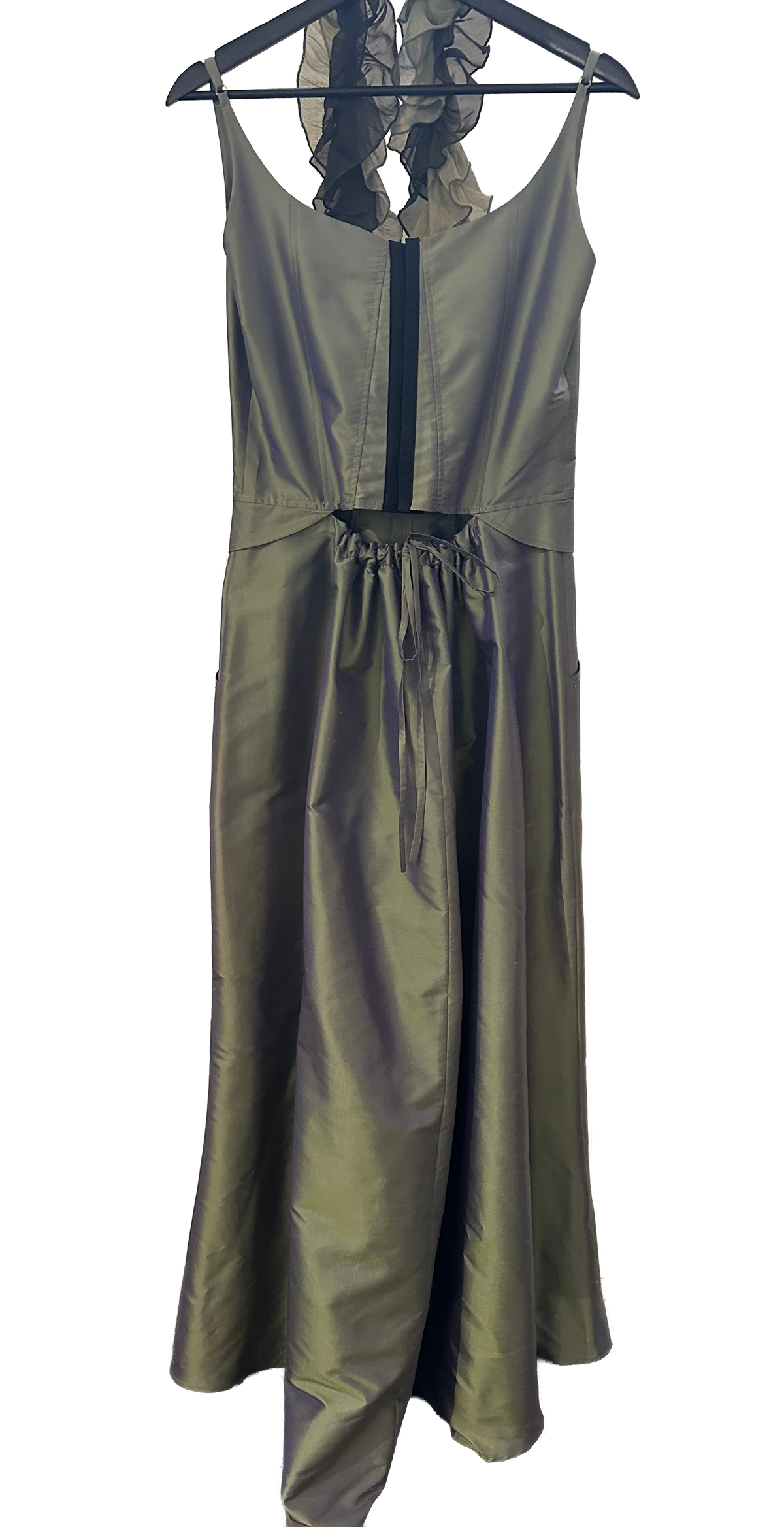 Elegant lang kjole i 100% silke