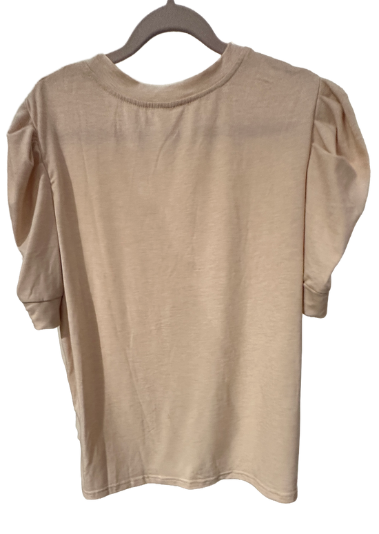 Lys beigerosa T-shirt
