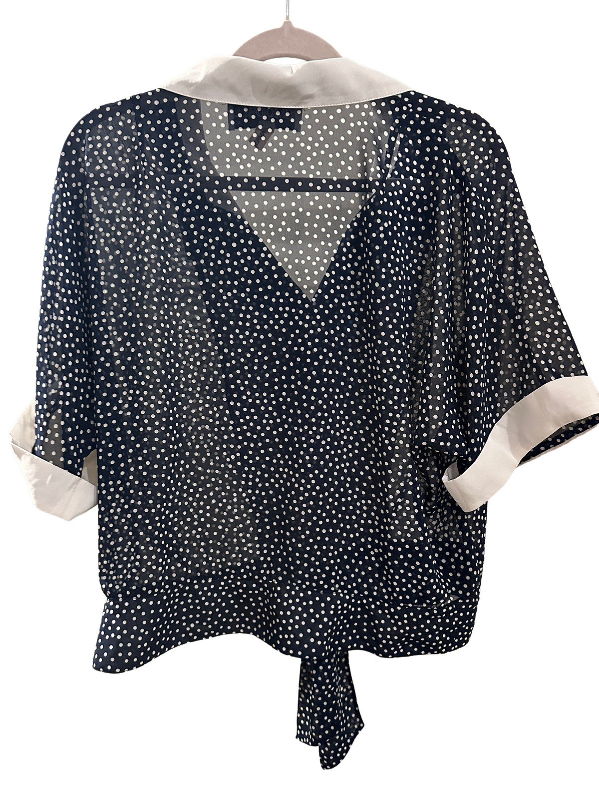Vintage bluse med knyting