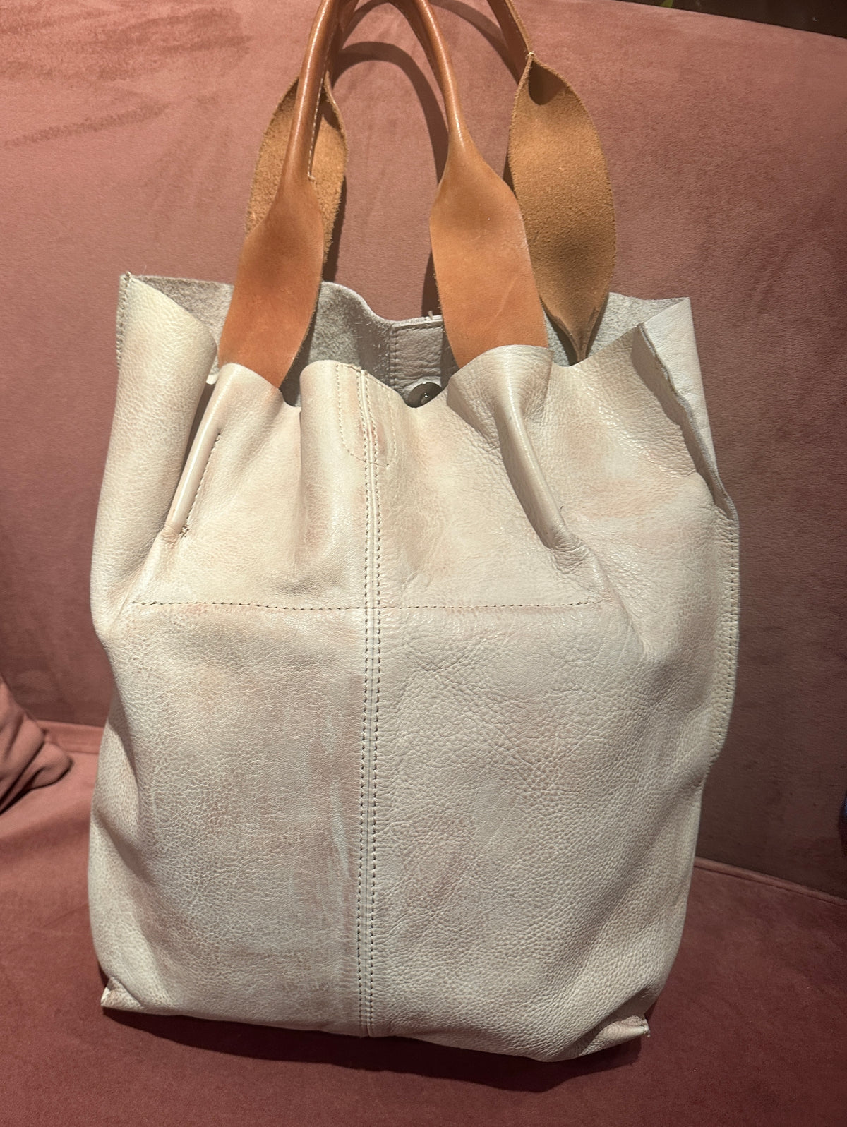 Shopping tote i skinn