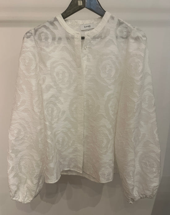Levete bluse hvit