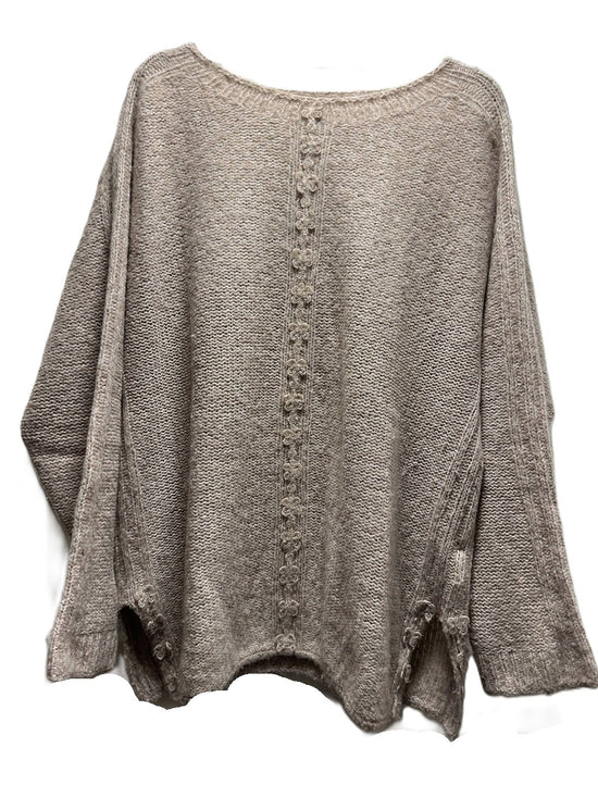 Strikket genser i cashmere og silke