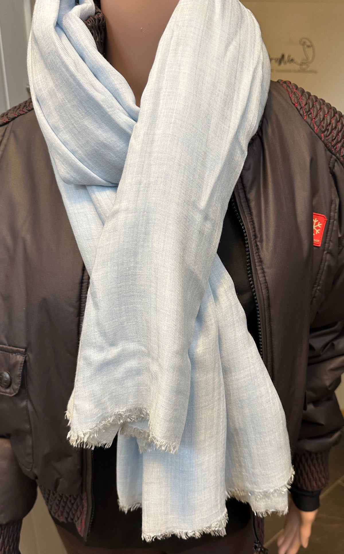 Skjerf i micro modal og cashmere