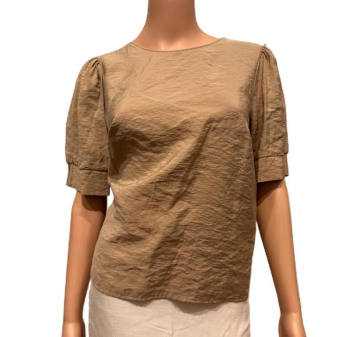 Bluse med korte armer
