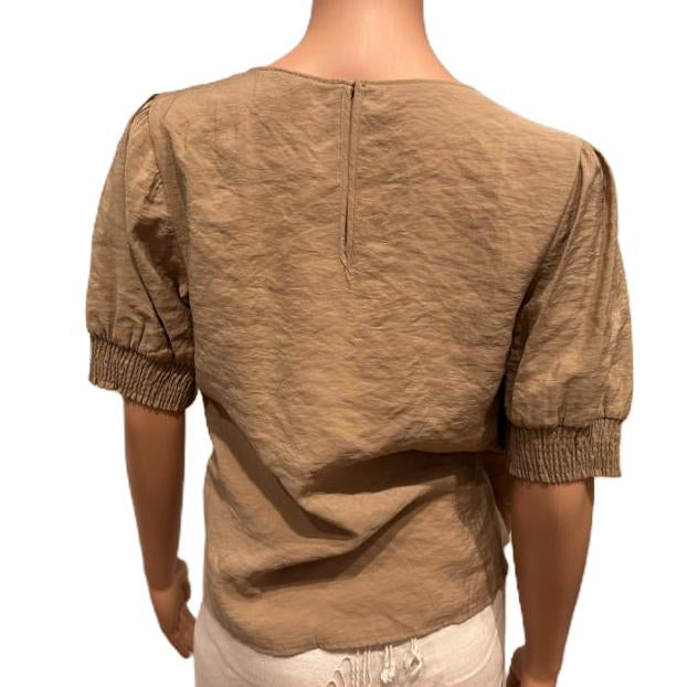 Bluse med korte armer