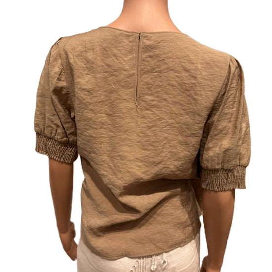 Bluse med korte armer